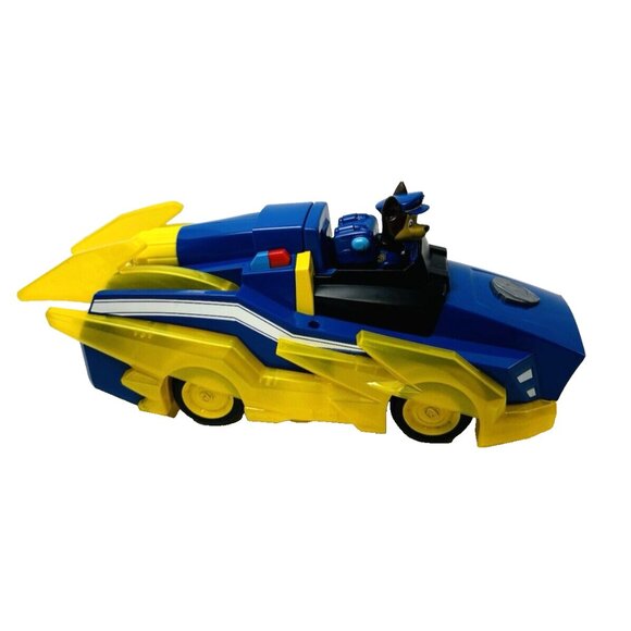 Paw Patrol Mighty Pups Charged Up Chase Transforming Deluxe Vehicle Lights Sound - Picture 6 of 11
